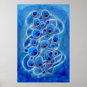 Peacock Bubbles Poster (Voorkant)
