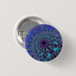 Peacock Burst Ronde Button 3,2 Cm