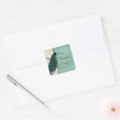 Peacock Business Identification Stickers (Envelop)