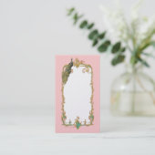 Peacock Business of Profile Card Visitekaartje (Staand voorkant)