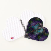 Peacock Butterflies in Paars door KABFA-Design Notitieboek (Binnen)