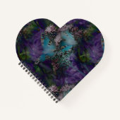 Peacock Butterflies in Paars door KABFA-Design Notitieboek (Voorkant)