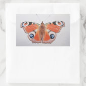 Peacock Butterfly 2012 Rechthoekige Sticker (Tas)