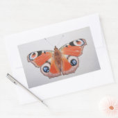 Peacock Butterfly 2012 Rechthoekige Sticker (Envelop)