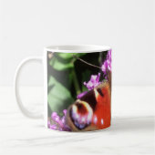 Peacock Butterfly en Buddleia Koffiemok (Links)