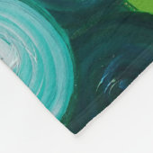 Peacock Butterfly en Flowers Painting Fleece Deken (Hoek)