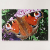 Peacock Butterfly on Mauve Buddleia 20 x 30 1014 Legpuzzel (Horizontaal)