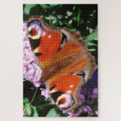 Peacock Butterfly on Mauve Buddleia 20 x 30 1014 Legpuzzel (Verticaal)
