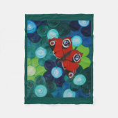 Peacock Butterfly Painting Fleece Deken (Voorkant)