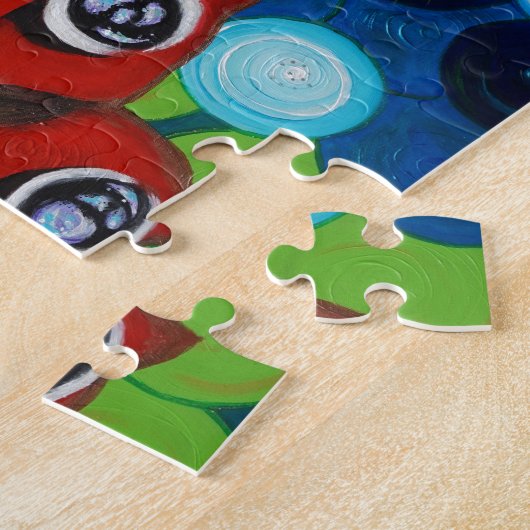 Peacock Butterfly Painting Legpuzzel (Zijkant)