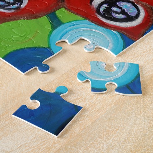 Peacock Butterfly Painting Legpuzzel (Zijkant)