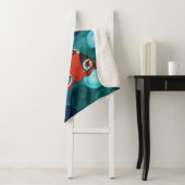 Peacock Butterfly Painting Sherpa Deken (In situ)