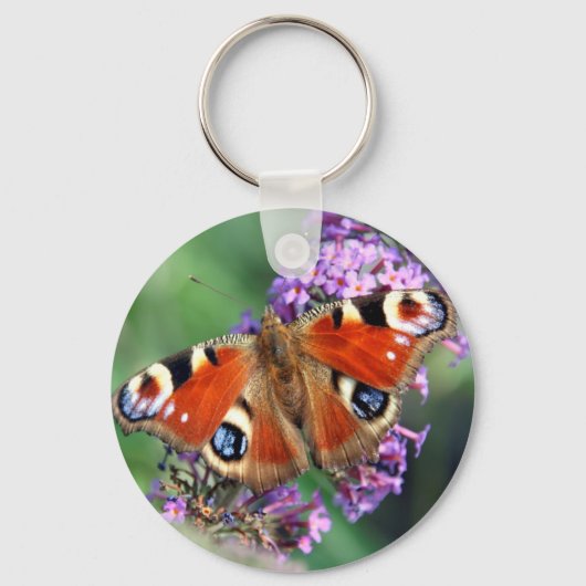 Peacock Butterfly Sleutelhanger (Voorkant)