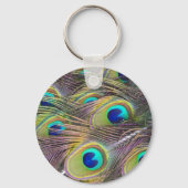 Peacock Button Sleutelhanger (Voorkant)