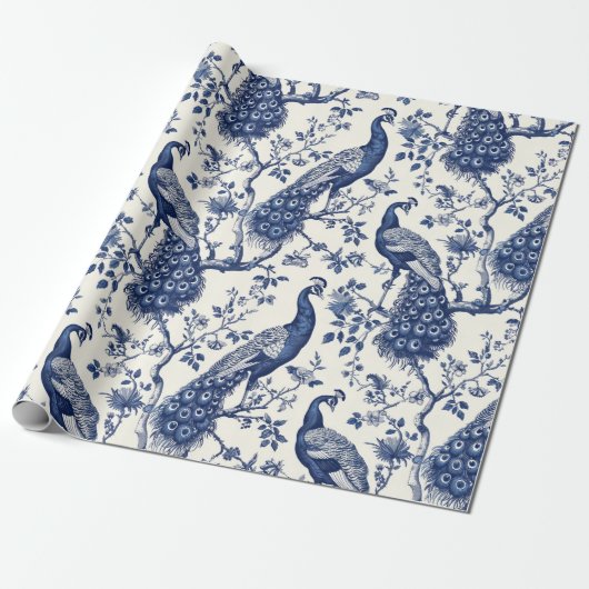 Peacock Cadeaupapier (Uitgerold)