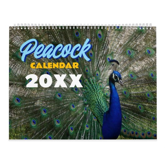 Peacock Calendar 2026 Wall Photo  Kalender (Hoes)