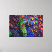 Peacock Canvas Afdruk (Voorkant)