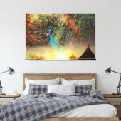 Peacock Canvas Afdruk (Insitu (Slaapkamer))