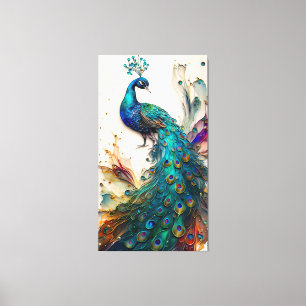 Peacock Canvas Afdruk