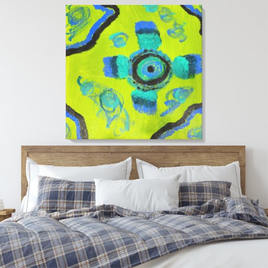 Peacock Canvas Afdruk (Insitu (Slaapkamer))