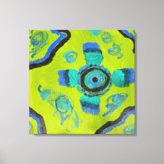 Peacock Canvas Afdruk (Voorkant)