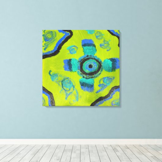 Peacock Canvas Afdruk (Insitu (Houten vloer))