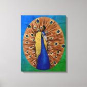 Peacock Canvas Afdruk (Voorkant)
