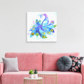 Peacock Canvas Afdruk (Insitu (Woonkamer))