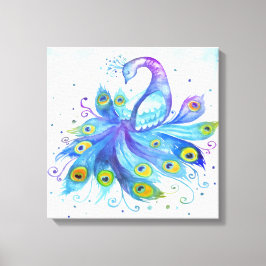 Peacock Canvas Afdruk