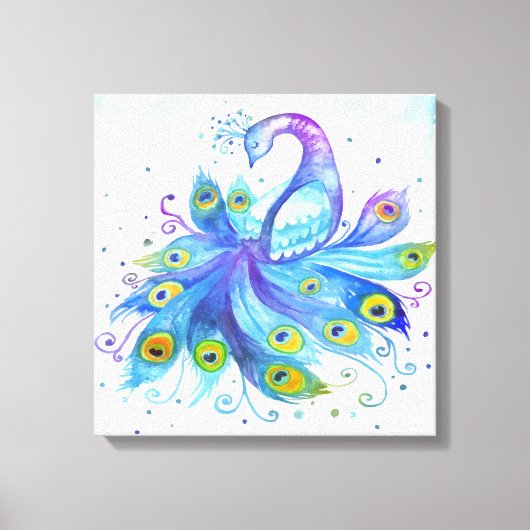 Peacock Canvas Afdruk (Voorkant)
