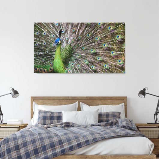 Peacock Canvas Afdruk (Insitu (Slaapkamer))