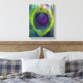 Peacock Canvas Print (Insitu (Slaapkamer))