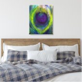Peacock Canvas Print (Insitu (Slaapkamer))