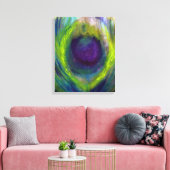 Peacock Canvas Print (Insitu (Woonkamer))