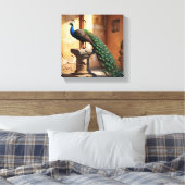 Peacock canvas schilderij (Insitu (Slaapkamer))