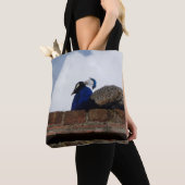 Peacock-Canvas tas (Dichtbij)