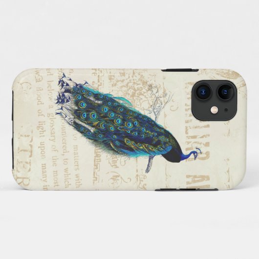 Peacock Case-Mate iPhone Case (Achterkant (horizontaal))