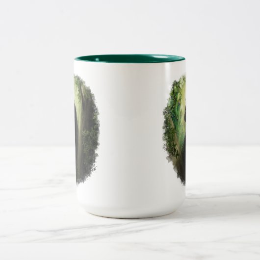 Peacock Cat Tweekleurige Koffiemok (Center)