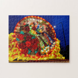 Peacock Chinese Lantern Jigzaag Puzzle Legpuzzel