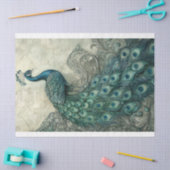 Peacock  Chinoiserie Decoupage Schilderij Tissuepapier (Craft)