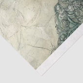 Peacock  Chinoiserie Decoupage Schilderij Tissuepapier (Detail)