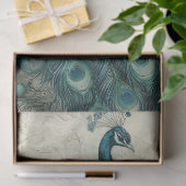 Peacock  Chinoiserie Decoupage Schilderij Tissuepapier (Geschenk)