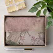 Peacock Chinoiserie Peony Floral Gold Decoupage Tissuepapier (Geschenk)