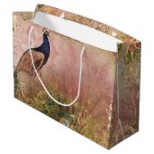 Peacock Chinoiserie Pioen Bloemen Baby Meisje Douc Groot Cadeauzakje (Achterkant Gekanteld)