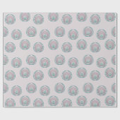 Peacock-cirkels Cadeaupapier (Vlak)