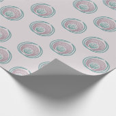 Peacock-cirkels Cadeaupapier (Hoek)