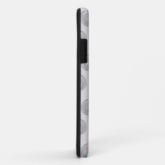 Peacock-cirkels Case-Mate iPhone Case (Achterkant/rechts)