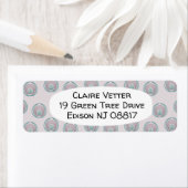 Peacock-cirkels Etiket (Insitu)