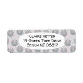 Peacock-cirkels Etiket (Voorkant)