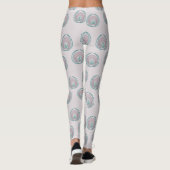 Peacock-cirkels Leggings (Achterkant)